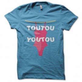 Shirt toutouyoutou maillot Véronique & Davina turquoise pour homme et femme