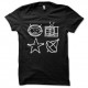 Shirt U2 Zoo TV symboles noir pour homme et femme