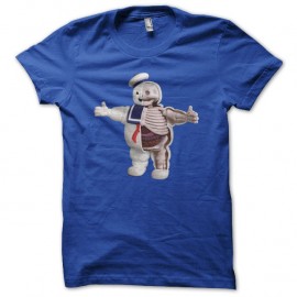 Shirt Mr Stay Puft SOS fantômes parodie anatomie bleu pour homme et femme