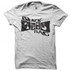 Shirt Black Flag 1976 blanc pour homme et femme