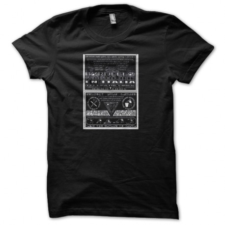 Shirt "BORDELLO23" tecknival italien noir pour homme et femme