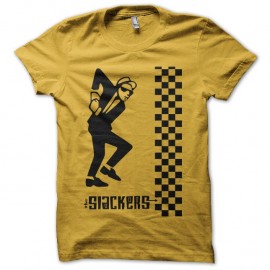 Shirt The Slackers damier jaune pour homme et femme