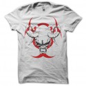 Shirt biohazard skull blanc pour homme et femme