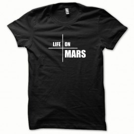 Shirt Life on Mars blanc/noir pour homme et femme