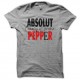 Shirt absolut vodka peppar your pepper gris pour homme et femme
