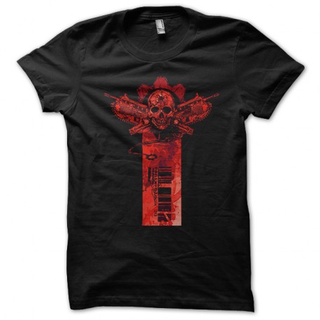 Shirt Gear of war symbole de guerre noir pour homme et femme