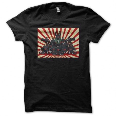 Shirt Akatsuki fighting Team noir pour homme et femme
