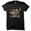 Shirt roronoa zoro one piece noir pour homme et femme