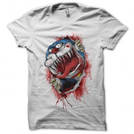 Shirt Doremon en zombi blanc pour homme et femme