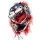 Shirt Doremon en zombi blanc pour homme et femme