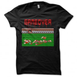 Shirt Game over lions 16 bits noir pour homme et femme