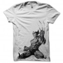 Shirt Wolverine Tatouage style blanc pour homme et femme