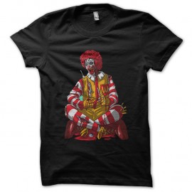 Shirt ronald macdonald zombi noir pour homme et femme