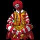Shirt ronald macdonald zombi noir pour homme et femme