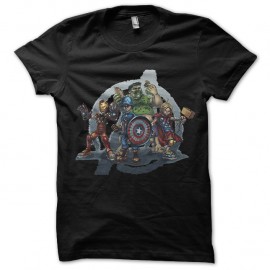 Shirt Avenger cosplay noir pour homme et femme