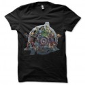 Shirt Avenger cosplay noir pour homme et femme