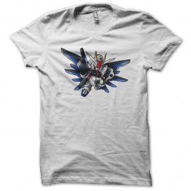 Shirt manga Strike freedom gundam en blanc pour homme et femme