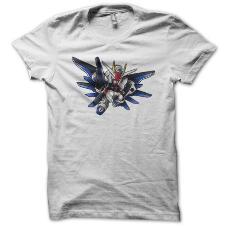 Shirt manga Strike freedom gundam en blanc pour homme et femme