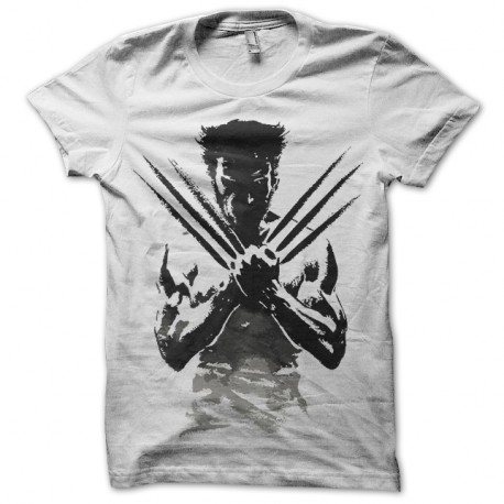 Shirt personnage wolverine 2 blanc pour homme et femme