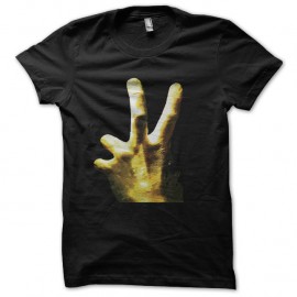 Shirt jeu video Left 4 Dead zombie main jaune sur noir pour homme et femme
