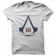 Shirt jeu vidéo assassins creed logo sur blanc pour homme et femme