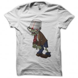 Shirt du jeu vidéo 3 plant vs zombie en blanc pour homme et femme