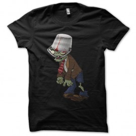 Shirt du jeu vidéo 3 plant vs zombie en noir pour homme et femme