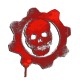 Shirt du jeu vidéo Gears Of War symbole rouge sur blanc pour homme et femme