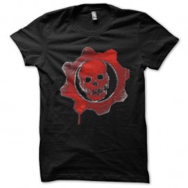 Shirt du jeu vidéo Gears Of War symbole rouge sur noir pour homme et femme