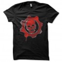Shirt du jeu vidéo Gears Of War symbole rouge sur noir pour homme et femme