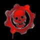 Shirt du jeu vidéo Gears Of War symbole rouge sur noir pour homme et femme