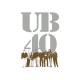 Shirt UB40 argenté et marron sur blanc pour homme et femme