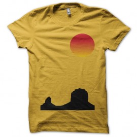 Shirt Monument Valley la vallée des rocs jaune pour homme et femme