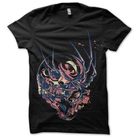 Shirt squelette araignée noir pour homme et femme