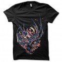 Shirt squelette araignée noir pour homme et femme
