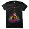 Shirt dessin Guitare électrique en noir pour homme et femme