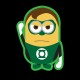 Shirt Minion parodie lanterne verte noir pour homme et femme