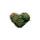 Shirt cannabis coeur de beuh blanc pour homme et femme