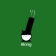 Shirt Apple parodie iBong vert pour homme et femme
