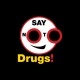 Shirt anti drogues pictogramme Say no to drugs noir pour homme et femme