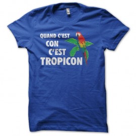 Shirt Les Nuls Tropico parodie Tropicon bleu pour homme et femme