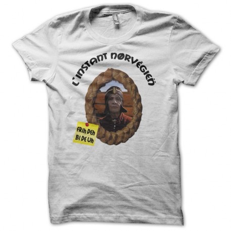 Shirt Les robins de bois L'instant norvégien Frih Deh Bi De Uh blanc pour homme et femme