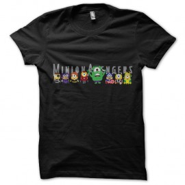 Shirt gang de minion parodie avengers en noir pour homme et femme