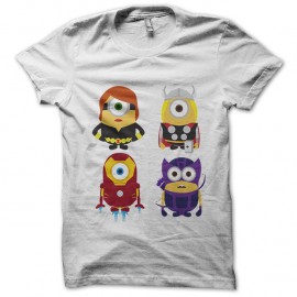 Shirt gang de minion vicking robots en blanc pour homme et femme