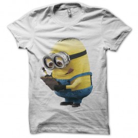 Shirt minion prend des notes blanc pour homme et femme