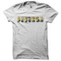 Shirt minions groupe en ligne blanc pour homme et femme
