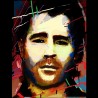 Shirt Colin Farrell peinture noir pour homme et femme