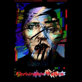 Shirt Christopher Walken vitrail cassé noir pour homme et femme