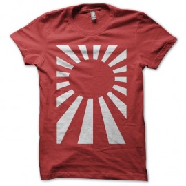 Shirt soleil japonais rouge pour homme et femme