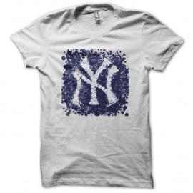 Shirt New York Yankees éclats de peinture blanc pour homme et femme